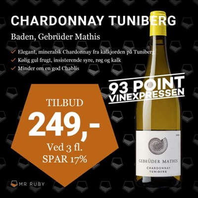2021 Chardonnay Tuniberg, Gebrüder Mathis, Baden, Tyskland